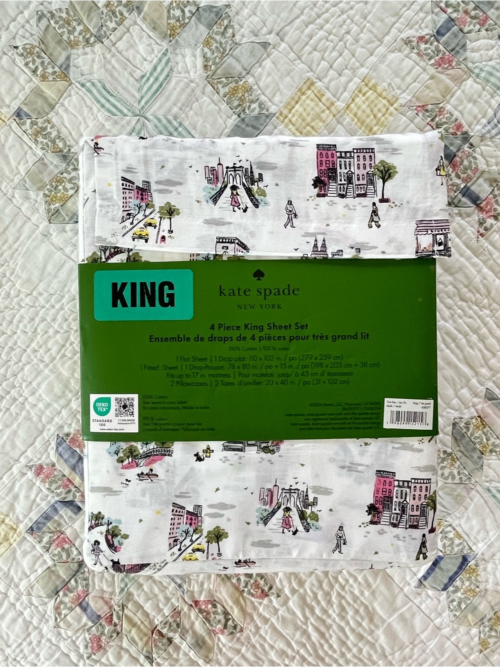 kate spade New York King Sheet Set